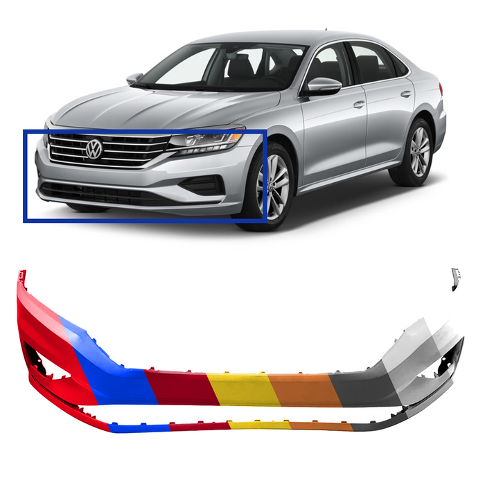 Volkswagen Passat CAPA Certified Front Bumper - VW1000243C