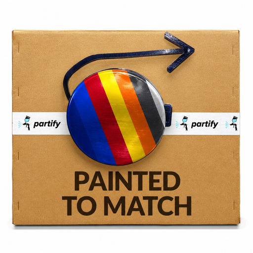 Partify painted-to-match tow hook cover graphic - VW1029111