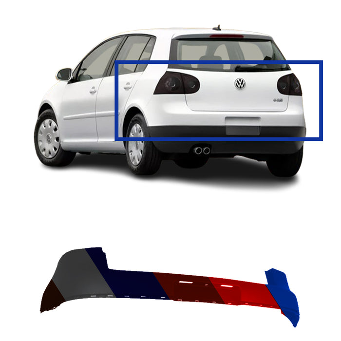 Volkswagen Golf GTI/Rabbit CAPA Certified Rear Bumper Without Sensor Holes - VW1100171C