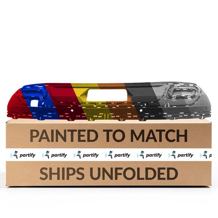 Volkswagen Atlas Non R-Line OEM Rear Lower Bumper Without Sensor Holes & With PDC Holes & With Trailer Hitch - 3CN807434A9B9