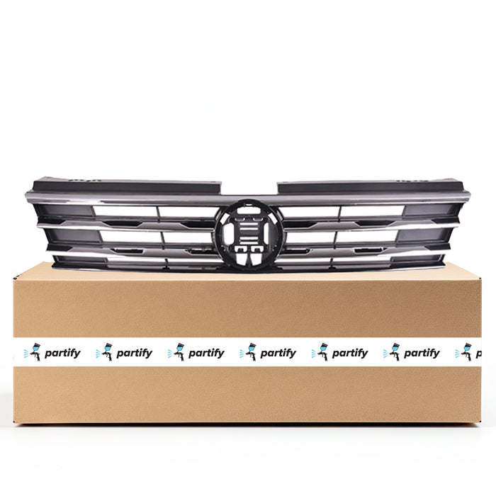 Volkswagen Tiguan Grille Black With Chrome Trim/Collision Warning Without R-Line - VW1200172