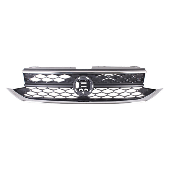 Volkswagen Taos Comfortline/S/SE/Trendline Grille W/O Light Bar W/Collision Mitigation Assembly - VW1200186