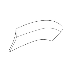 Rear Driver Side Wheel Arch Molding image