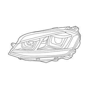 Passenger Side Headlight Lens Housing image