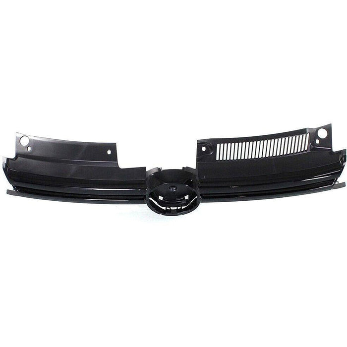 2010-2014 Volkswagen Golf Grille Black With Painted Black Molding - VW1200150-Partify-Painted-Replacement-Body-Parts