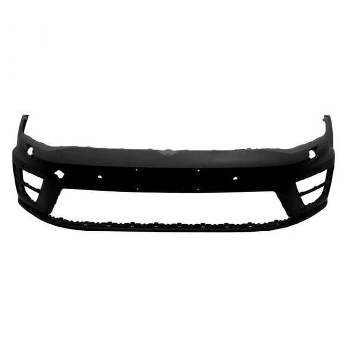 Volkswagen Golf R-Line OEM Front Bumper With Sensor Holes & With Headlight Washer Holes - 5G0807221BJGRU