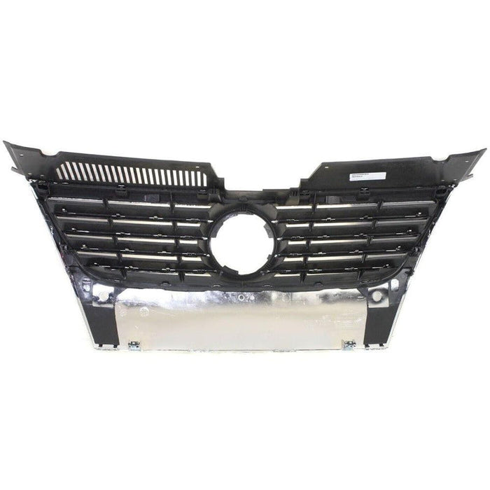 2006-2010 Volkswagen Passat Grille Black With Chrome Moulding With Distance Sensor - VW1210101-Partify-Painted-Replacement-Body-Parts