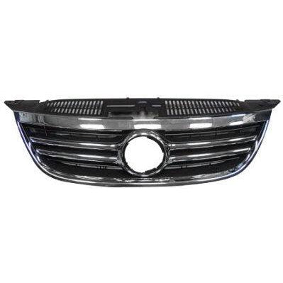 Volkswagen Tiguan CAPA Certified Grille Black With Chrome Moulding - VW1200152C