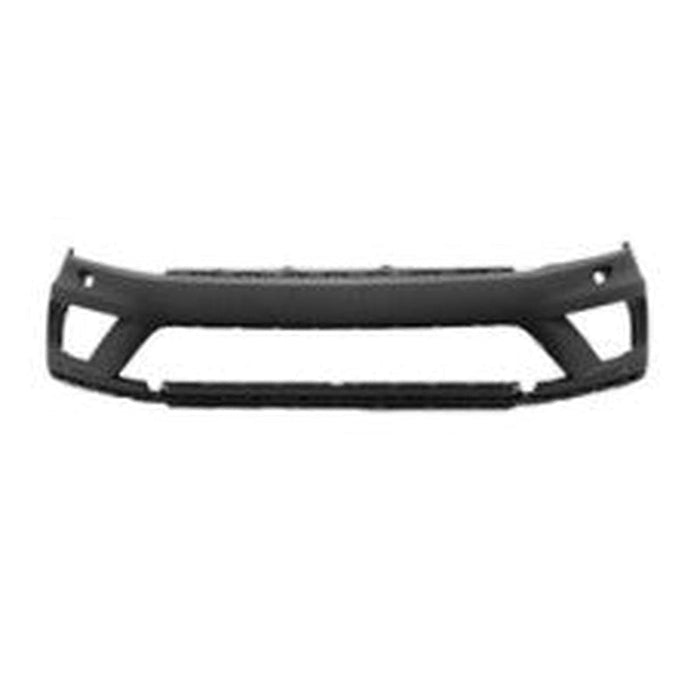 Volkswagen Touareg CAPA Certified Front Bumper With Sensor Holes & With Headlight Washer Holes - VW1000232C