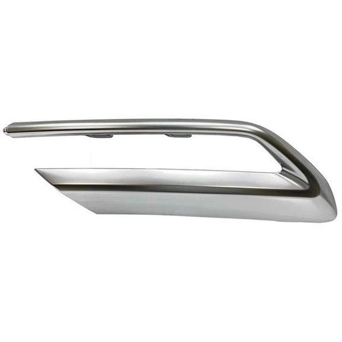 Audi Q5 Rear Passenger Side Bumper Molding W/O S-Line Pkg Exh Opening Trim Aluminum - AU1147102