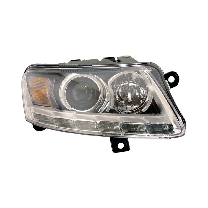 Audi A6 Passenger Side Headlight Assembly Xenon W/Auto Level Lamps W/O Curve Lighting Composite - AU2503156