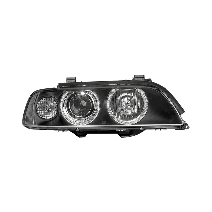 BMW 525i/530i/540i Passenger Side Headlight Assembly W/Yellow Signal Lens Halogen Composite - BM2503120