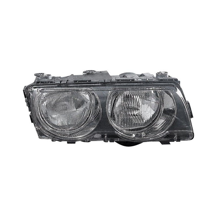 BMW 740i/750iL Passenger Side Headlight Assembly Halogen W/Bright Bezel Composite - BM2503129