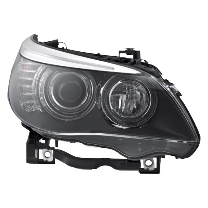 BMW 528i/535i/550i/M5 Passenger Side Headlight Lens Housing Xenon W/Auto Adjust H/Lamps - BM2519122