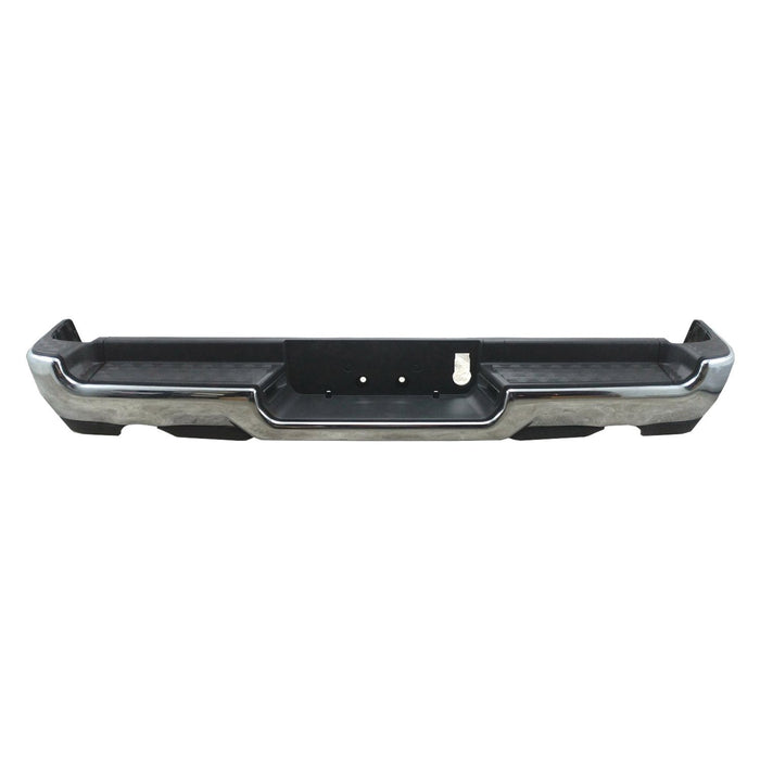 Ram 1500 Rear Bumper Assembly Dual Exh W/O Adv Prk W/O Parl W/O Lamps Chrome - CH1103165