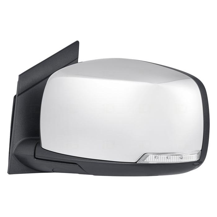 Chrysler Town & Country/Dodge Grand Caravan Driver Side Door Mirror Power Heated W/O Side Object Sensor W/Signal Lamp W/O Memory Chrome Assembly - CH1320382