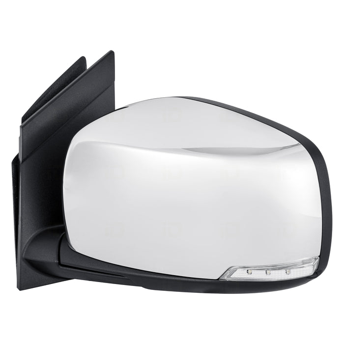 Chrysler Town & Country/Dodge Grand Caravan Driver Side Door Mirror Power Heated Pwr-Folding W/O Blind Spot Detection W/Signal Lamp Chrome Assembly - CH1320386