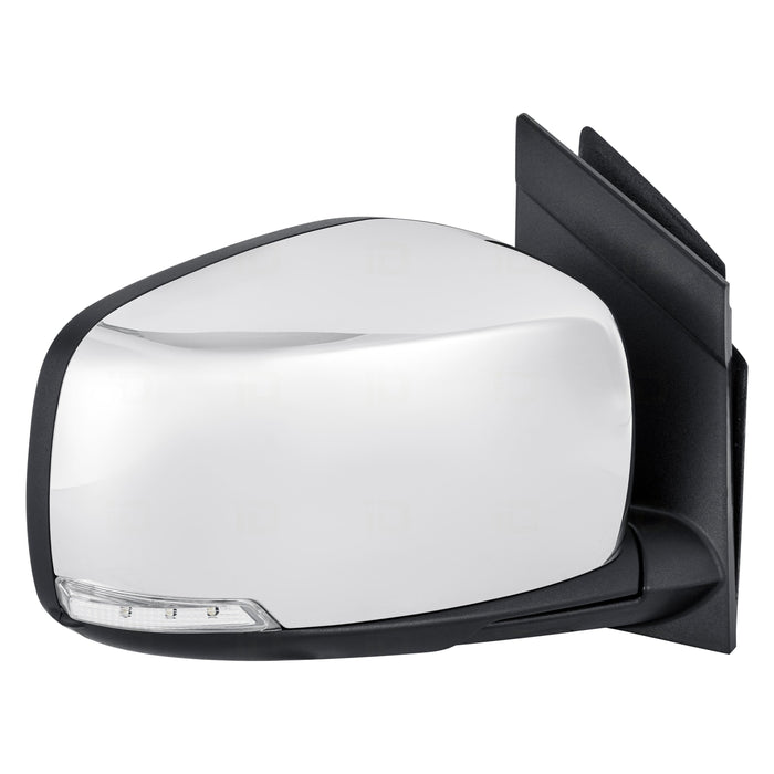 Chrysler Town & Country/Dodge Grand Caravan Passenger Side Door Mirror Power Heated Pwr-Folding W/O Blind Spot Detection W/Signal Lamp Chrome Assembly - CH1321386