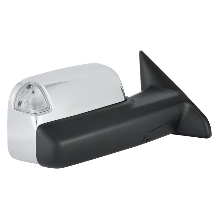 Ram 2500/3500 Passenger Side Door Mirror W/O Memory Pwr-Folding Chrome Assembly - CH1321398