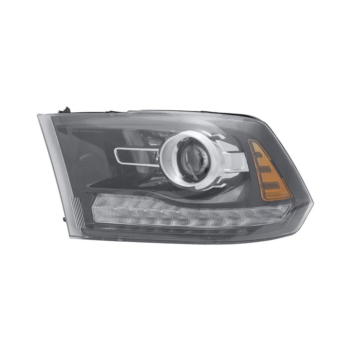 Ram 1500 Sport Driver Side Headlight Assembly Halogen Projector Type Bezel Composite - CH2502245