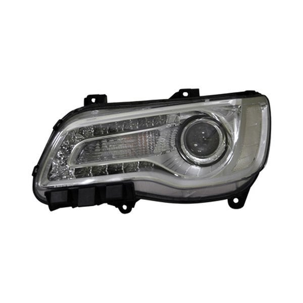 Chrysler 300 Driver Side Headlight Assembly Halogen Chrome Bezel Composite - CH2502268