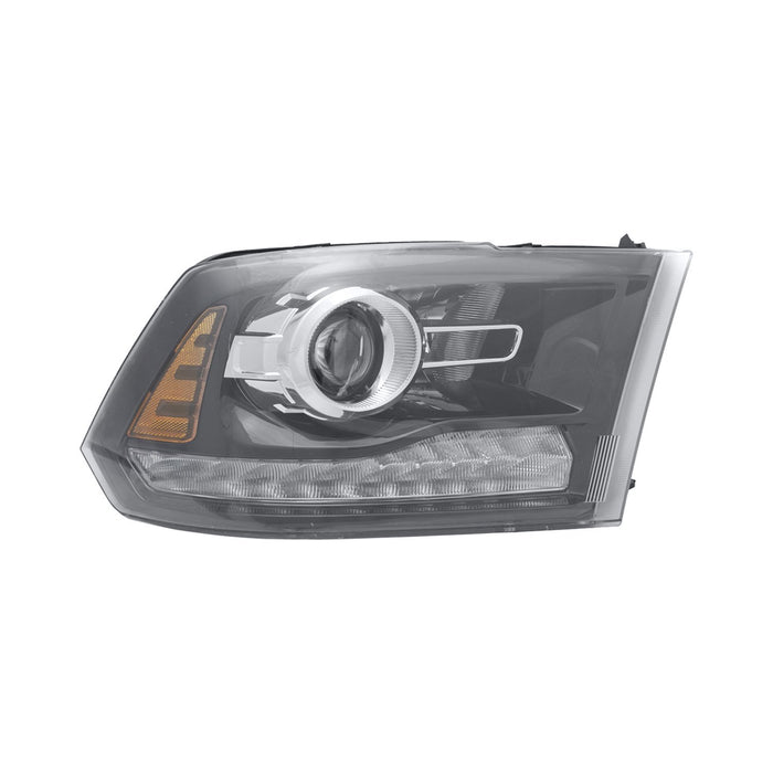 Ram 1500 Sport Passenger Side Headlight Assembly Halogen Projector Type Bezel Composite - CH2503245