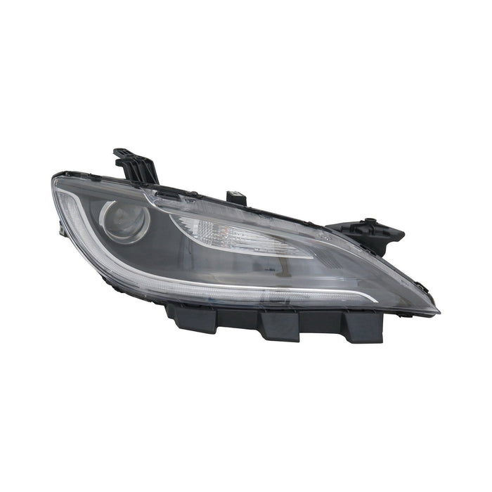 Chrysler 200 Passenger Side Headlight Assembly Halogen W/O Led Drl Chrome Trim Composite - CH2503260