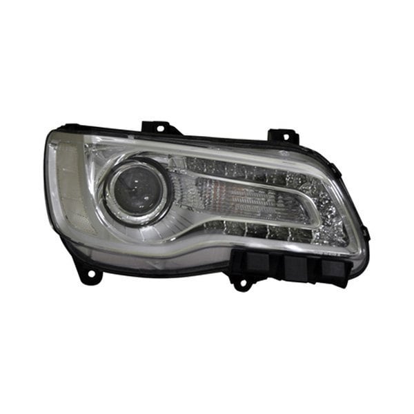 Chrysler 300 Passenger Side Headlight Assembly Halogen Chrome Bezel Composite - CH2503268