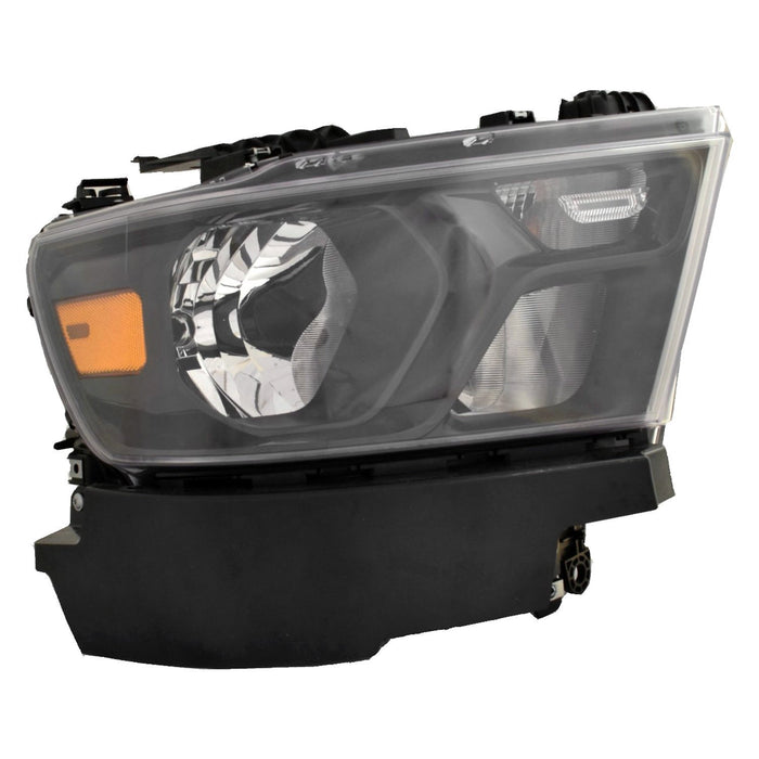 Ram 1500 Passenger Side Headlight Assembly Halogen Trim Composite - CH2503328