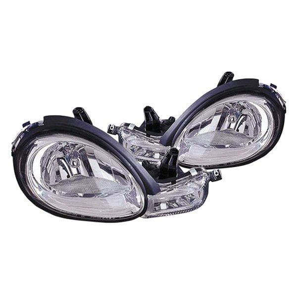Dodge Neon/Plymouth Neon Headlight Set W/O Bezel Performance Styled W/Clear Park Lens All Diamond Design Performance Set - CH2505102