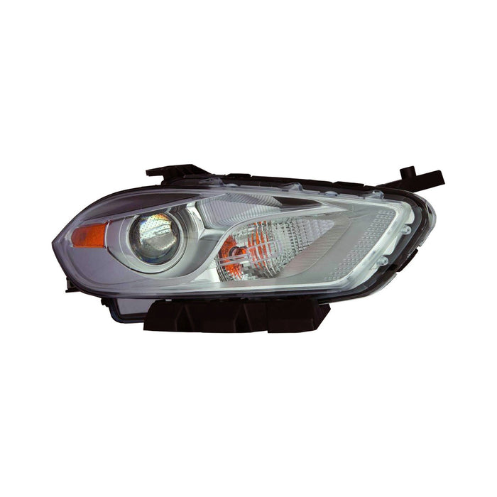 Dodge Dart Passenger Side Headlight Lens Housing Halogen Chrome Trim - CH2519143