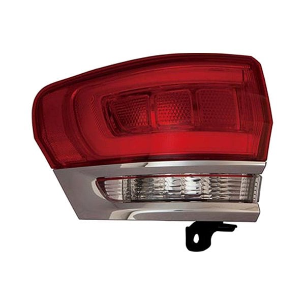 Jeep Grand Cherokee/Cherokee WK Laredo/Limited/Laredo/Limited/Overland/Summit Driver Side Tail Light Assembly W/O Gray Trim Chrome Outer - CH2804106