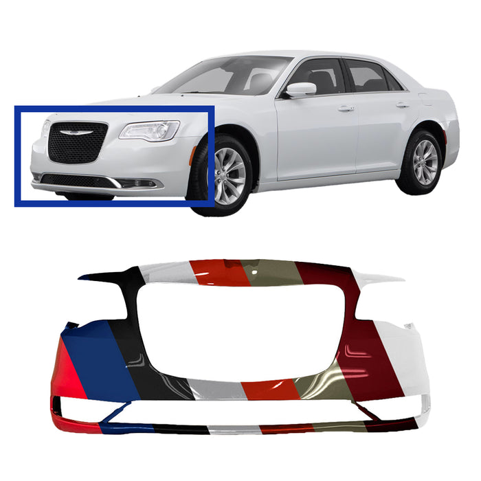 Chrysler 300 Front Bumper Without Sensor Holes & Without Appearance Package - CH1000A21