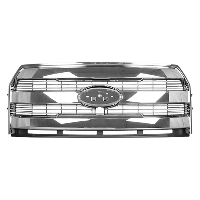 Ford F-150 Grille W/Front View Camera Chrome Surround/Mesh Insert Assembly Crew Cab Pickup/Extended Cab Pickup - FO1200608