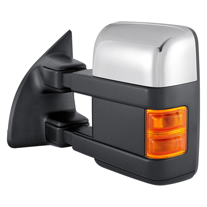 Ford F-250 Super Duty/F-350 Super Duty Driver Side Door Mirror Power Pwr Telescoping W/Memory W/Cover W/Chrome/ Covers Assembly - FO1320428