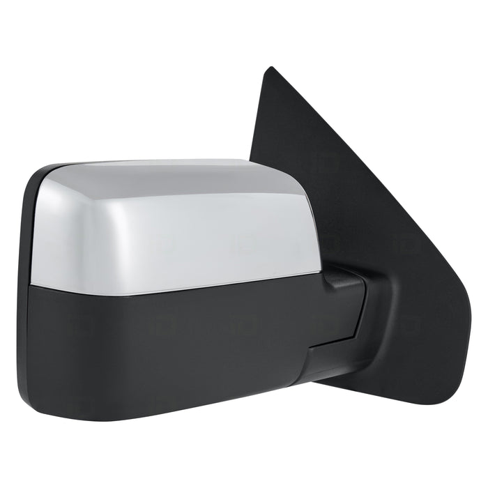 Ford F-150 Passenger Side Door Mirror Power Heated W/Signal Lamp W/O Puddle Lamp Chrome Assembly - FO1321357