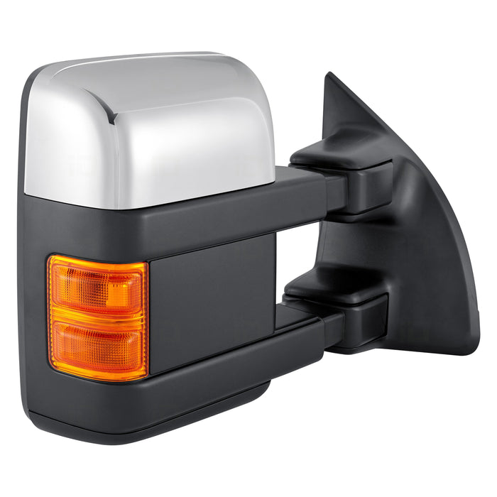 Ford F-250 Super Duty/F-350 Super Duty Passenger Side Door Mirror Power Pwr Telescoping W/Memory W/Cover W/Chrome/ Covers Assembly - FO1321428