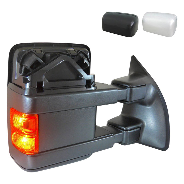 Ford F-250 Super Duty/F-350 Super Duty Passenger Side Door Mirror Pwr Telescoping Pwr-Folding W/Memory W/Chrome & Covers Assembly - FO1321494