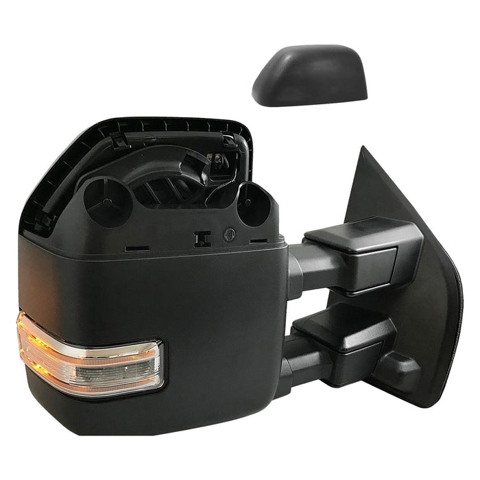 Ford F-150 Passenger Side Door Mirror Pwr Telescoping W/Blind Spot Det W/S/V Camera Text/Chrome Cap Assembly - FO1321642