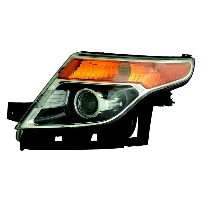 Ford Explorer Driver Side Headlight Assembly Halogen W/O Adjust Composite - FO2502301