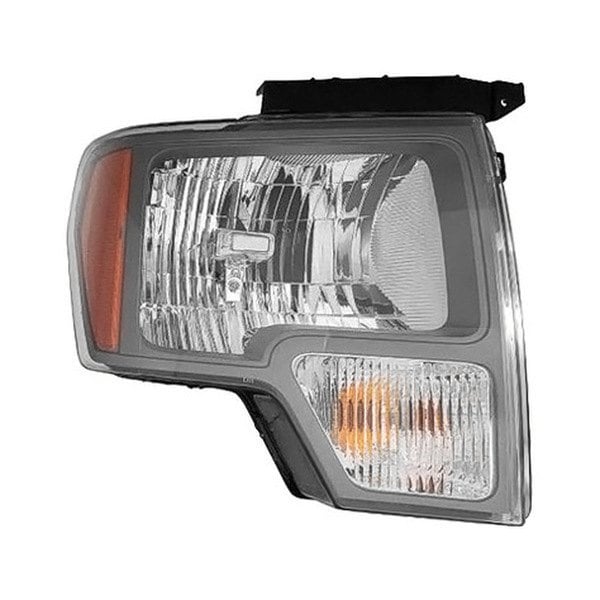 Ford F-150 Passenger Side Headlight Assembly From 5-1-10 Sterling Gray Trim Composite - FO2503297