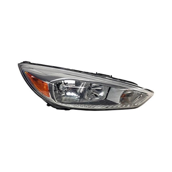 Ford Focus Passenger Side Headlight Assembly Halogen Aluminum Bezel W/O Signature Lighting Bulb Drl Composite - FO2503339