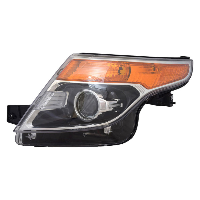 Ford Explorer Driver Side Headlight Lens Housing Hid From 1-14-11 - FO2518127