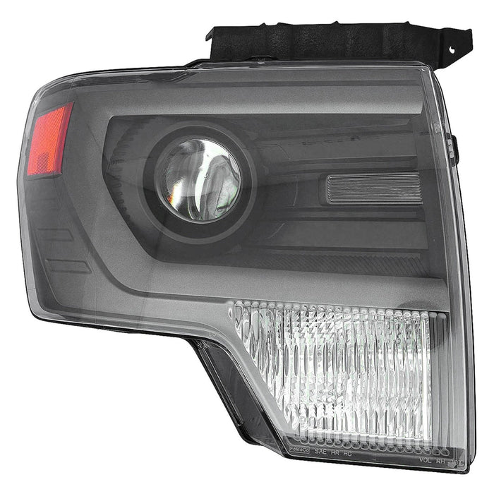 Ford F-150 SVT Raptor Passenger Side Headlight Lens Housing Hid Gray Trim - FO2519122