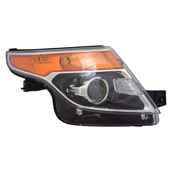 Ford Explorer Passenger Side Headlight Lens Housing Hid From 1-14-11 - FO2519127