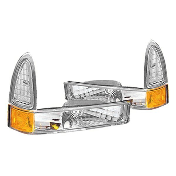 Ford Excursion/F-250 Super Duty/F-350 Super Duty Parking Light Set Park/Marker Combination Diamond Design - FO2522105