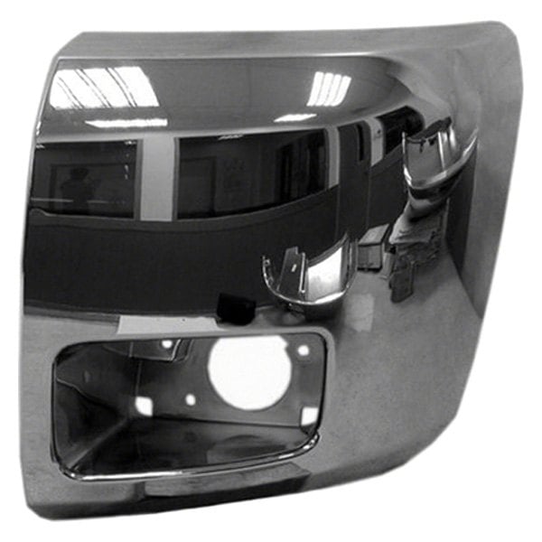 Chevrolet Silverado 1500 Front Driver Side Outer Bumper Extension W/Fog Lamps Chrome - GM1004156