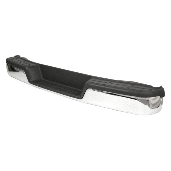Chevrolet Express 1500/2500/3500/GMC Savana 1500/Savana 2500/Savana 3500 Rear Bumper Assembly W/O Object Sensor Incl Pad/Brackets/End Caps W/Gray Top Pads Chrome - GM1103101
