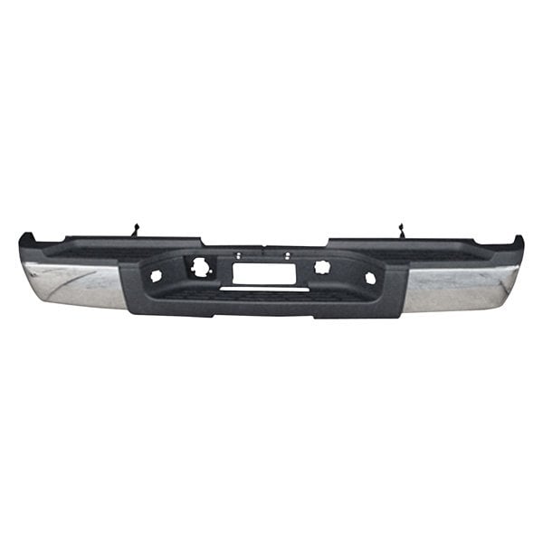Chevrolet Silverado 3500/GMC Sierra 3500 Rear Bumper Assembly Dual Rear Wheels W/O Rear Object Sensor Chrome - GM1103166
