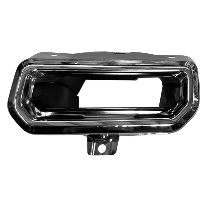 Chevrolet Silverado 1500/1500 LTD/GMC Sierra 1500/Sierra 1500 Limited Rear Driver Side Bumper Insert Dual Exh Tailpipe Sleeve Chrome - GM1138106